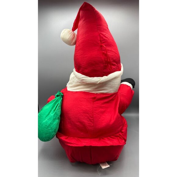 Vtg International Silver Co Nylon Parachute Santa Plush Decor Christmas - Picture 4 of 10